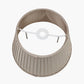 Lyndon 40cm Taupe Silk Mix Knife Pleat Tapered Lampshade