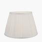 Lyndon 35cm Ivory Silk Mix Knife Pleat Tapered Lampshade