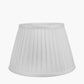 Lyndon 25cm Ivory Silk Mix Knife Pleat Tapered Lampshade