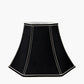 Lyla 25cm Black Silk Mix Bowed Lampshade