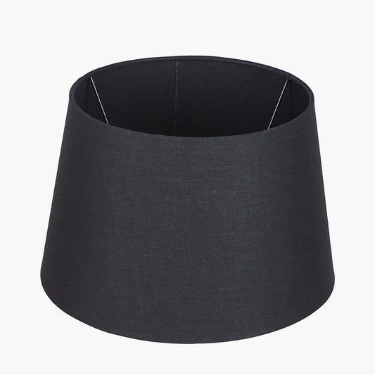 Adelaide 20cm Black Tapered Cotton Mix Lampshade