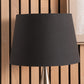 Adelaide 25cm Black Tapered Cotton Mix Lampshade