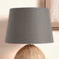 Adelaide 25cm Steel Grey Tapered Cotton Mix Lampshade