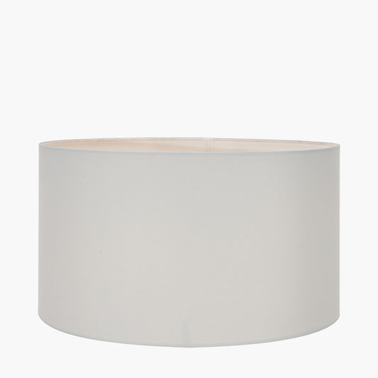 Harry 30cm Ivory Cotton Mix Cylinder Lampshade