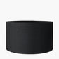 Harry 45cm Black Cotton Mix Cylinder Lampshade