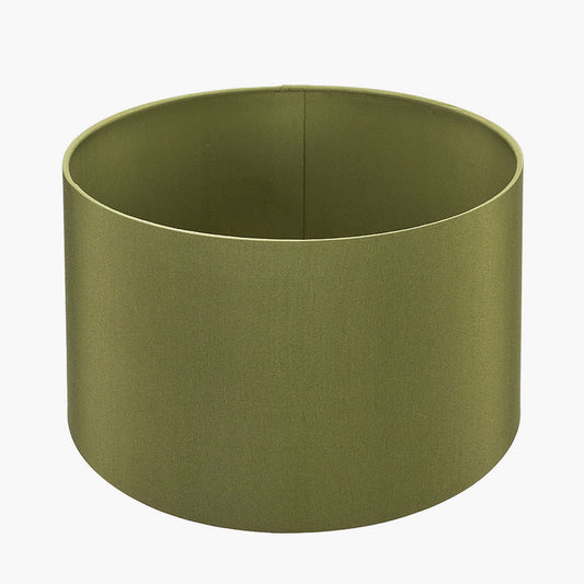 Harry 25cm Sage Cotton Mix Cylinder Lampshade