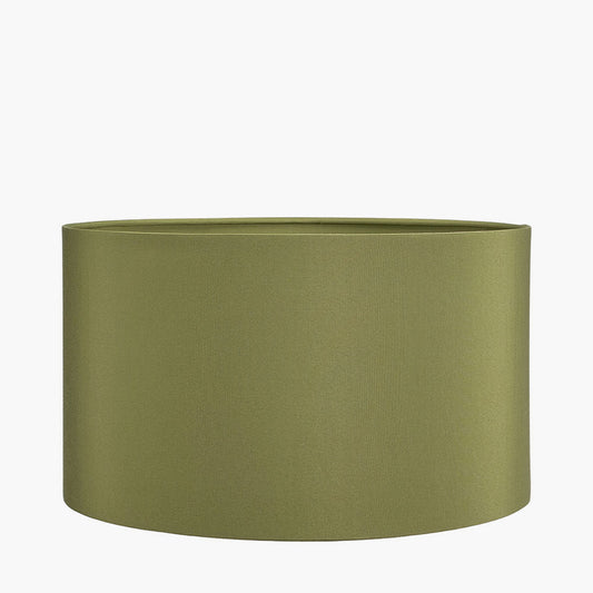 Harry 25cm Sage Cotton Mix Cylinder Lampshade