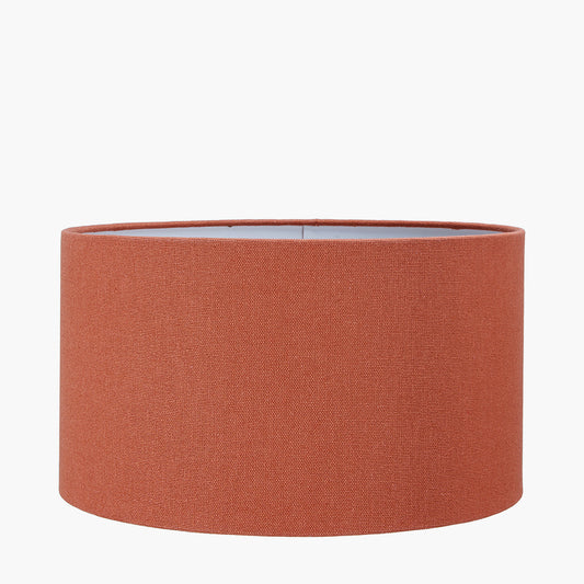 Henry 30cm Tobacco Handloom Cylinder Lampshade
