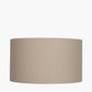 Henry 45cm Taupe Handloom Cylinder Lampshade