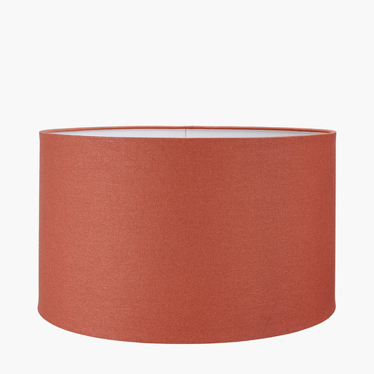 Henry 45cm Tobacco Handloom Cylinder Lampshade