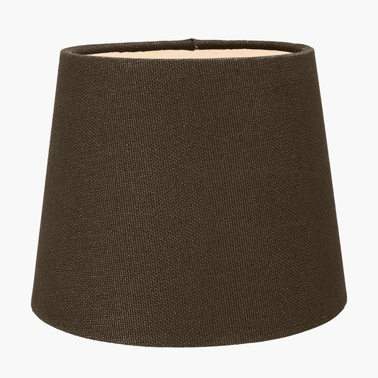 Pelham 15cm Grey Handloom Tapered Candle Clip Lampshade