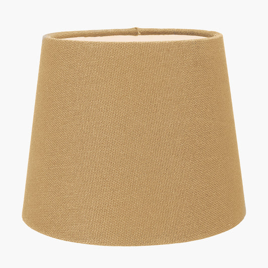 Pelham 15cm Taupe Handloom Tapered Lemon Clip Lampshade