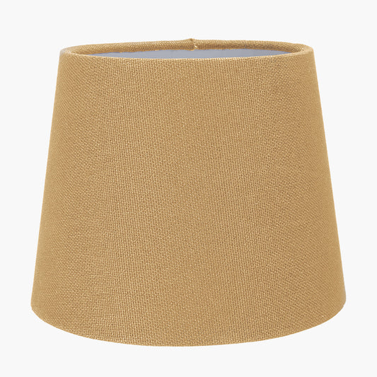 Pelham 15cm Taupe Handloom Tapered Lemon Clip Lampshade