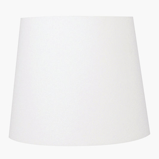 Pelham 15cm White Handloom Tapered Candle Clip Lampshade