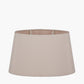 Martha 50cm Taupe Oval Silk Mix Tapered Lampshade