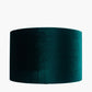 Bow 35cm Forest Green Velvet Cylinder Lampshade