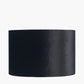 Bow 35cm Black Velvet Cylinder Lampshade