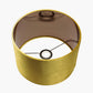 Bow 35cm Mustard Velvet Cylinder Lampshade