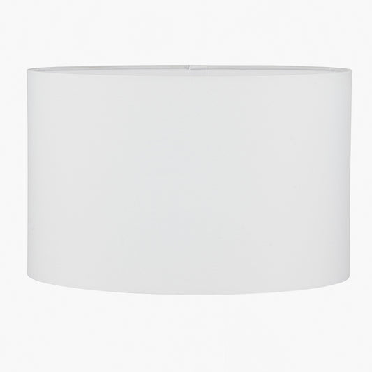 Mia 35cm Ivory Oval Cotton Mix Lampshade