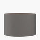 Mia 35cm Steel Grey Oval Cotton Mix Lampshade