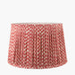 Vienna 40cm Red Chevron Mushroom Pleat Lampshade