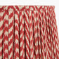 Vienna 40cm Red Chevron Mushroom Pleat Lampshade