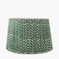 Vienna 40cm Forest Green Chevron Mushroom Pleat Lampshade