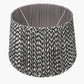 Vienna 45cm Black Chevron Mushroom Pleat Lampshade