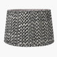 Vienna 40cm Black Chevron Mushroom Pleat Lampshade