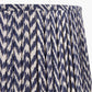 Vienna 50cm Blue Chevron Mushroom Pleat Lampshade