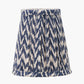 Vienna 14cm Blue Chevron Tall Taper Mushroom Pleat Candle Clip Lampshade
