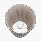 Vienna 14cm Blue Chevron Tall Taper Mushroom Pleat Candle Clip Lampshade