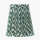 Vienna 14cm Forest Green Chevron Tall Taper Mushroom Pleat Candle Clip Lampshade