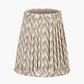 Vienna 14cm Taupe Chevron Tall Taper Mushroom Pleat Candle Clip Lampshade