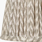 Vienna 14cm Taupe Chevron Tall Taper Mushroom Pleat Candle Clip Lampshade