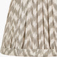 Vienna 16cm Taupe Chevron Mushroom Pleat Lampshade