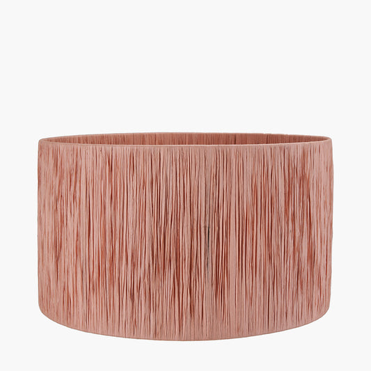 Tilia 45cm Apricot Raffia Cylinder Lampshade