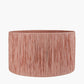 Tilia 45cm Apricot Raffia Cylinder Lampshade