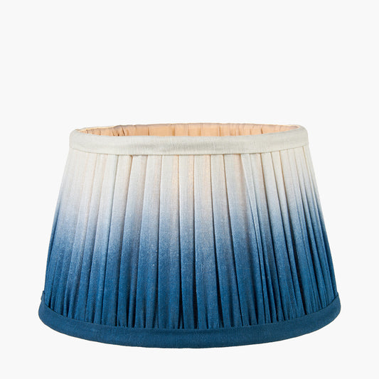 Scallop 40cm Blue Ombre Soft Pleated Tapered Lampshade