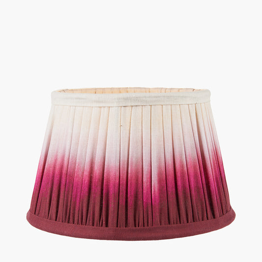 Scallop 25cm Red Ombre Soft Pleated Tapered Lampshade