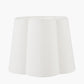 Posy 45cm White Handloom Scalloped Tapered Lampshade