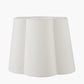 Posy 45cm White Handloom Scalloped Tapered Lampshade