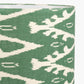 Lars 35cm Racing Green Ikat Patterned Cylinder Lampshade