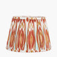 Izara 30cm Cinnamon Ikat Patterned Mushroom Pleat Tapered Lampshade