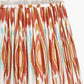 Izara 35cm Cinnamon Ikat Patterned Mushroom Pleat Tapered Lampshade