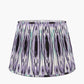 Izara 35cm Lilac Ikat Patterned Mushroom Pleat Tapered Lampshade
