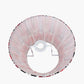 Izara 35cm Red Ikat Patterned Mushroom Pleat Tapered Lampshade