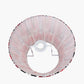 Izara 35cm Red Ikat Patterned Mushroom Pleat Tapered Lampshade