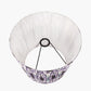 Izara 40cm Lilac Ikat Patterned Mushroom Pleat Tapered Lampshade