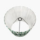 Izara 45cm Racing Green Ikat Patterned Mushroom Pleat Tapered Lampshade